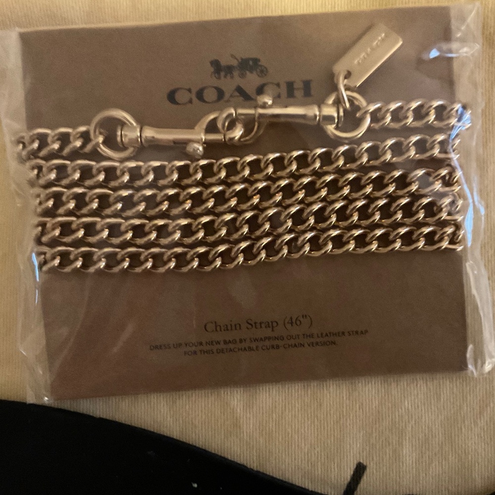 SOLD🌺Coach goldstone chain handbag strap 46”🌺